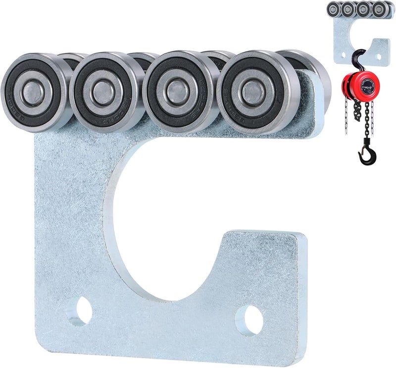 Fuperoo 8-Wheel Trolley Assembly Rollers.Strut Channel Rollers Trolley.for use with 1-5/8" Wide and All 1-5/8" or Taller Unistrut. - Image 1